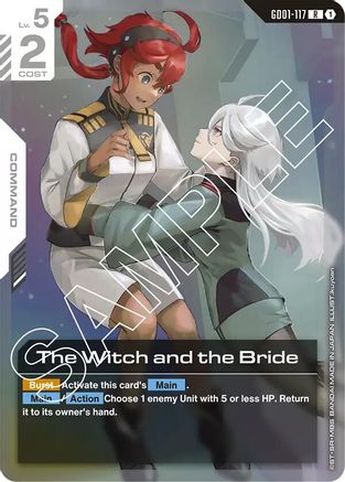 The Witch and the Bride Gundam trading card