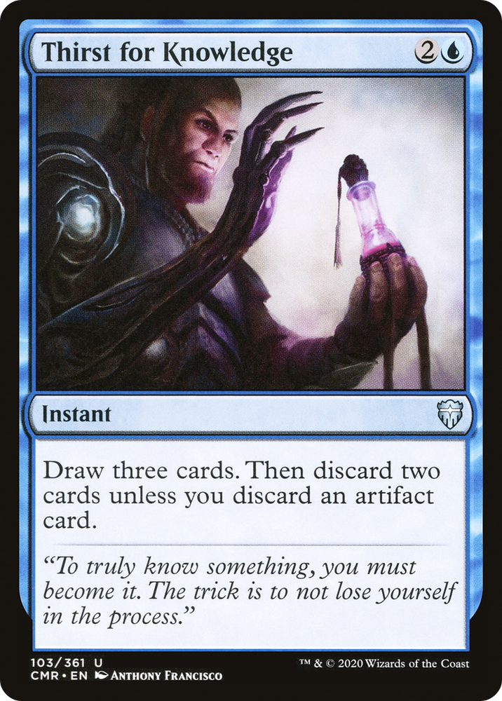 Thirst for Knowledge Magic: The Gathering trading card