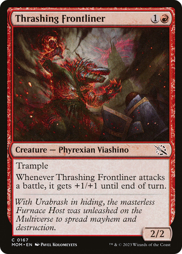 Thrashing Frontliner Magic: The Gathering trading card