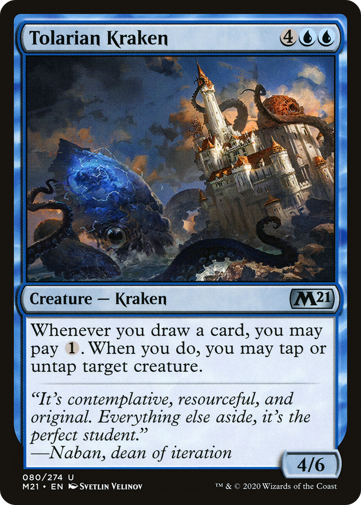 Tolarian Kraken Magic: The Gathering trading card