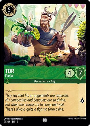 Tor Florist Disney Lorcana trading card