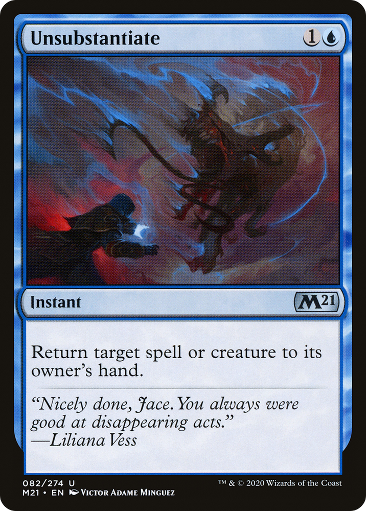 Unsubstantiate Magic: The Gathering trading card