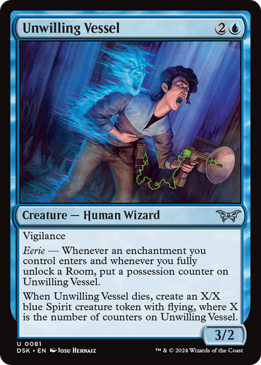 Unwilling Vessel Magic: The Gathering trading card
