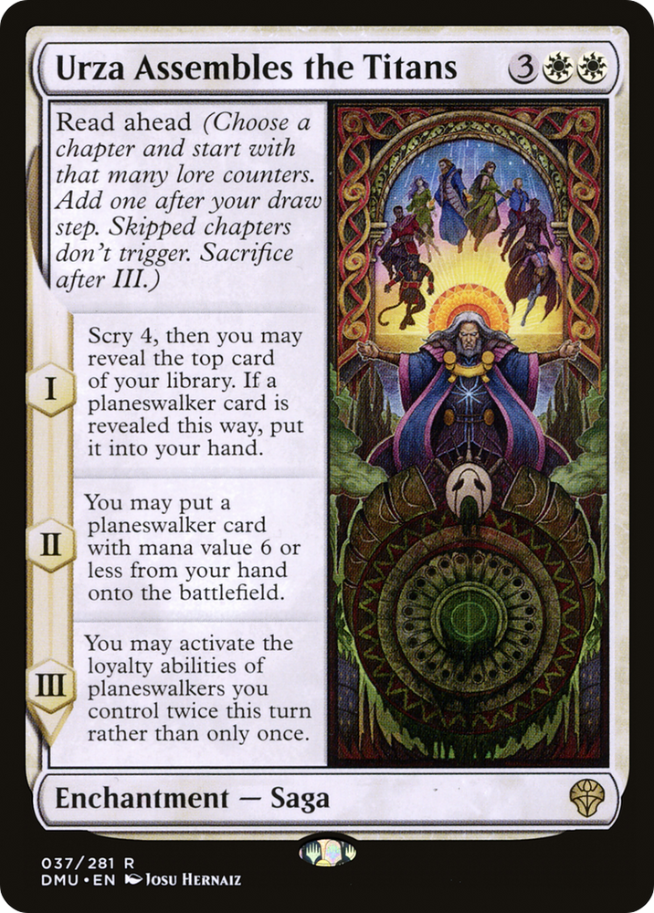 Urza Assembles the Titans Magic: The Gathering trading card