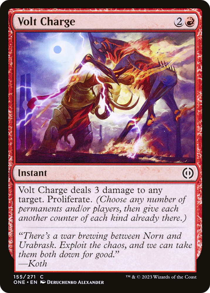 Volt Charge Magic: The Gathering trading card