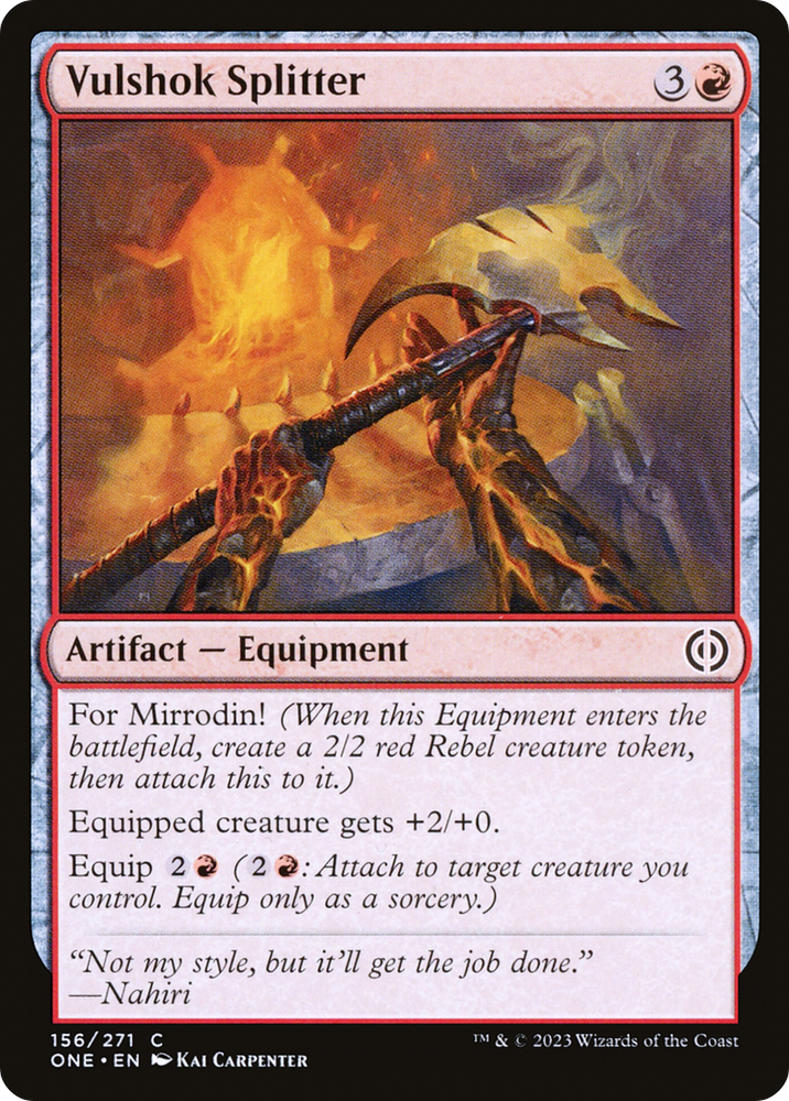 Vulshok Splitter Magic: The Gathering trading card