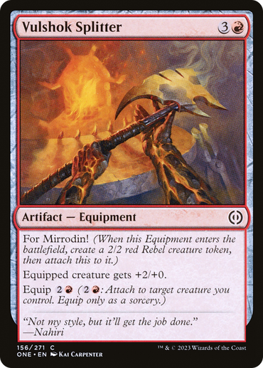 Vulshok Splitter Magic: The Gathering trading card