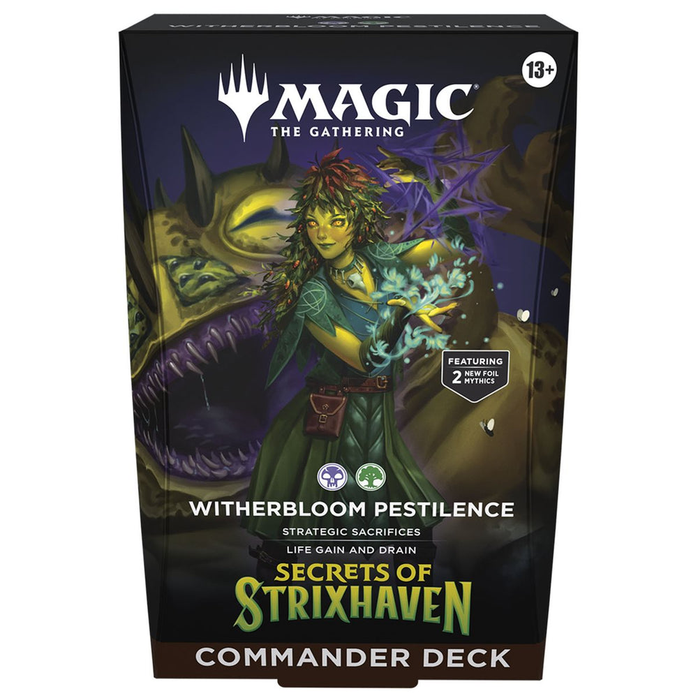 Pre-Order: Magic The Gathering- Secrets of Strixhaven - Commander Deck Witherbloom Pestilence