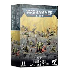 Warhammer 40,000 Orks Runtherd and Gretchin (11 Citadel Miniatures)