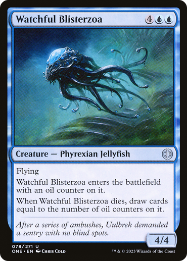 Watchful Blisterzoa Magic: The Gathering trading card