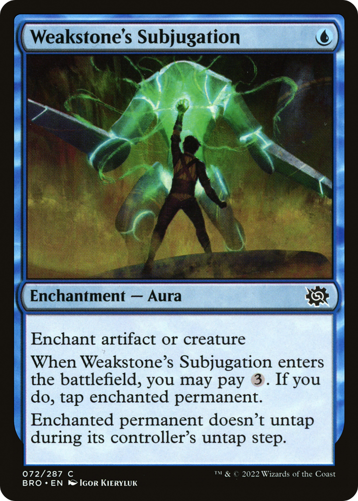 Weakstone's Subjugation Magic: The Gathering trading card