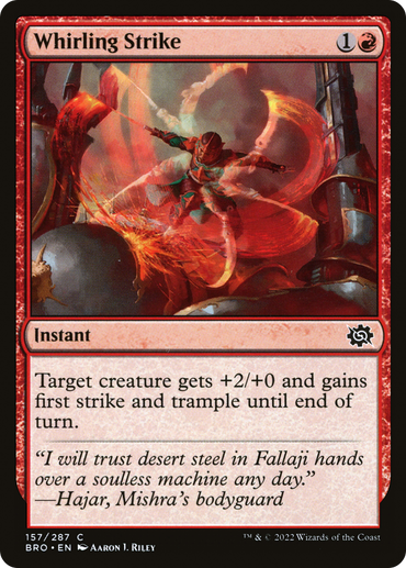 Whirling Strike Magic: The Gathering trading card