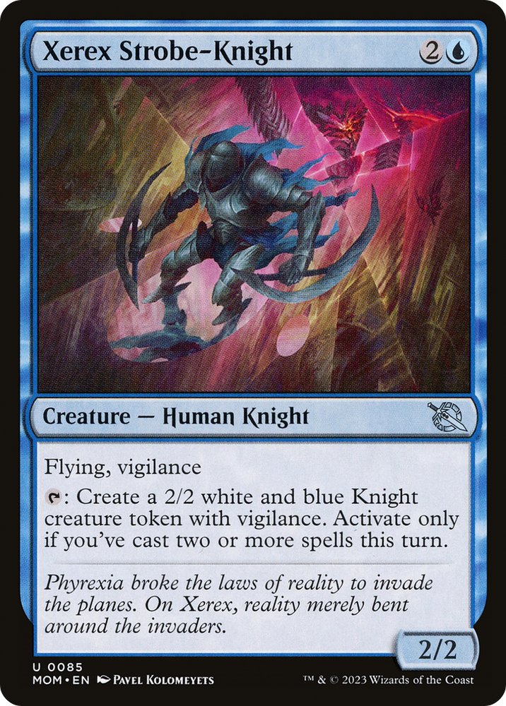 Xerex Strobe-Knight Magic: The Gathering trading card