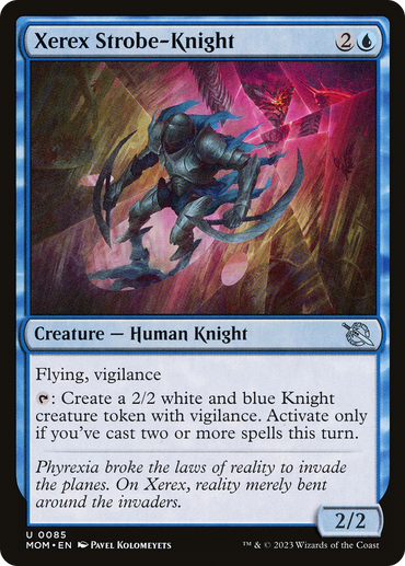 Xerex Strobe-Knight Magic: The Gathering trading card