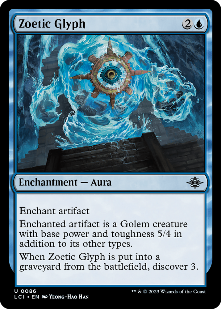 Zoetic Glyph Magic: The Gathering trading card