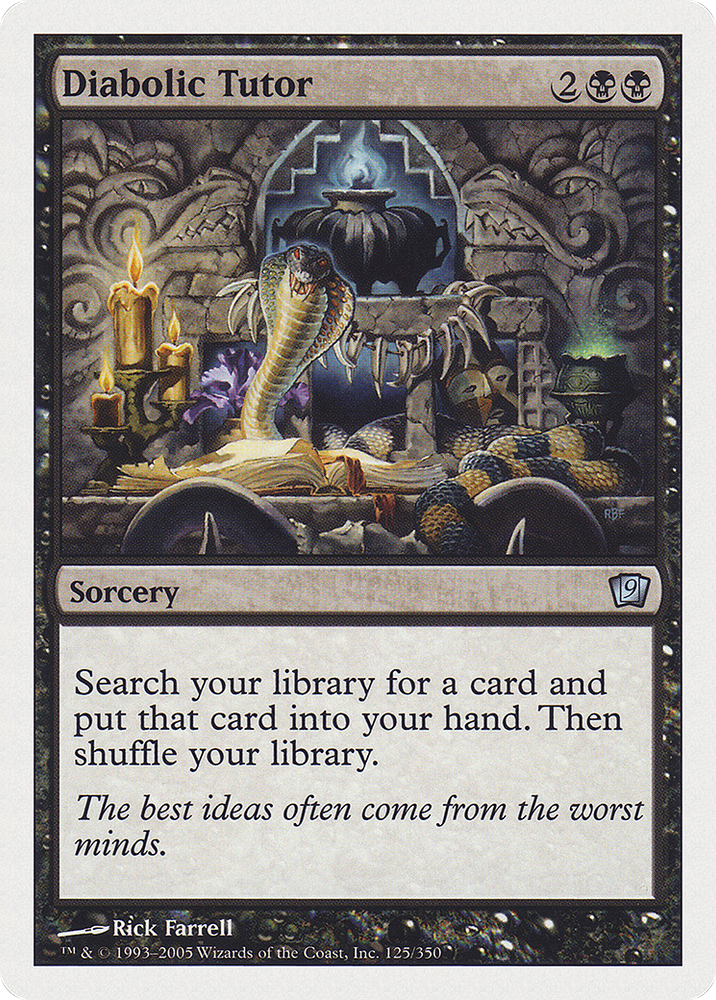 Diabolic Tutor (9ED-125) - Ninth Edition