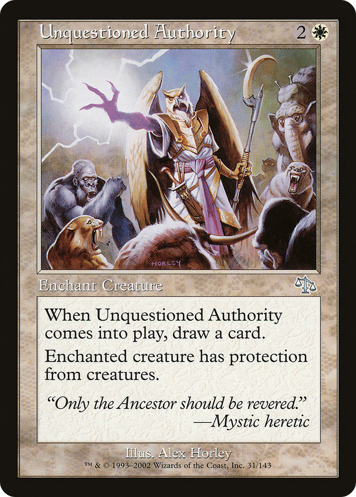 Unquestioned Authority (JUD-031) - Judgment Foil