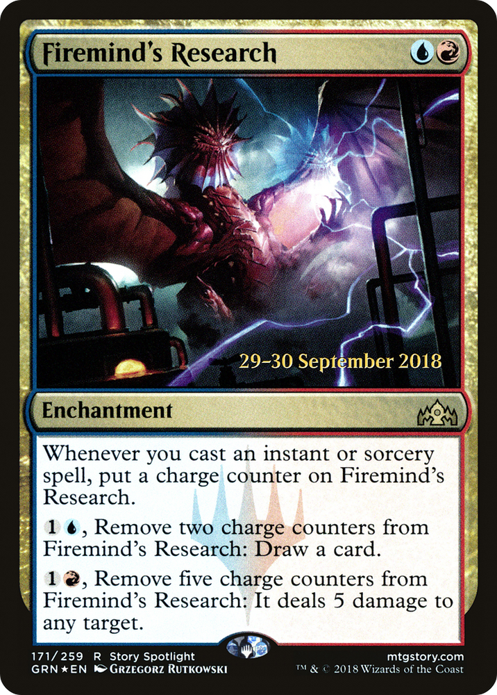 Firemind's Research (PRE-171) - Guilds of Ravnica Promos Foil
