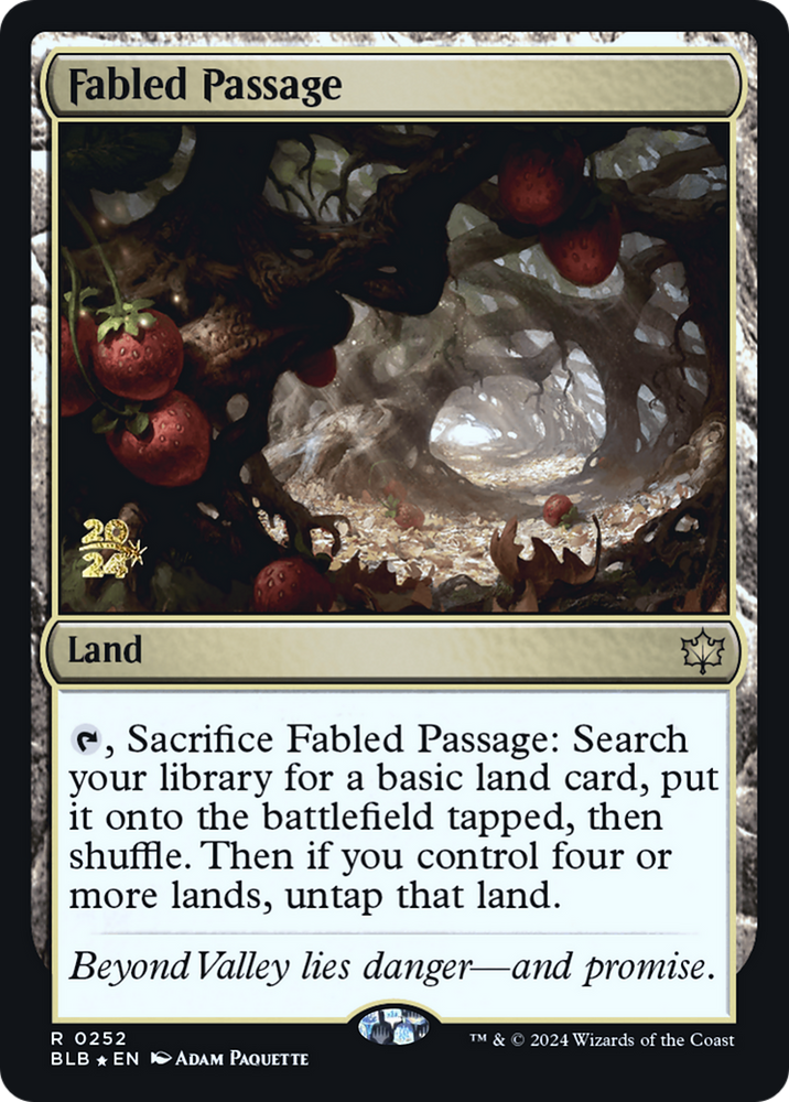 Fabled Passage (PRE-252) - Bloomburrow Promos Foil