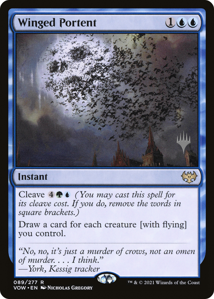 Winged Portent (PPNEO-89P) - Innistrad: Crimson Vow Promos