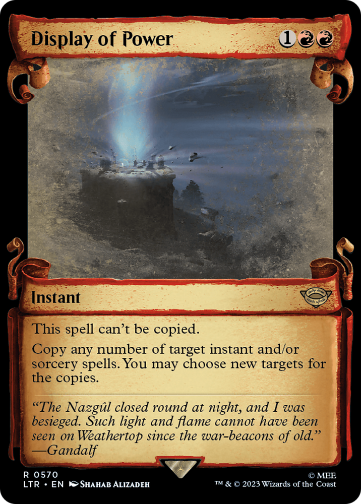 Display of Power (Showcase Scrolls) (LTR-570) - The Lord of the Rings: Tales of Middle-earth: (Showcase) Foil