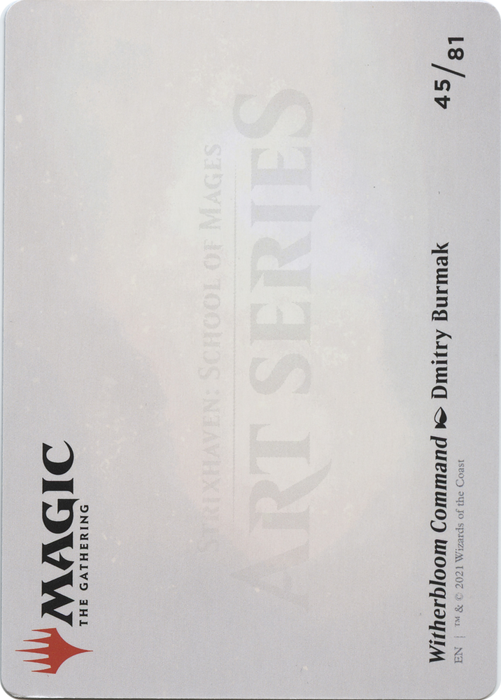 Witherbloom Command // Witherbloom Command (ASTX-045) - Strixhaven Art Series (Borderless)