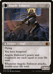 Enduring Angel (MID-017) - Innistrad: Midnight Hunt: (Double Faced Transform)