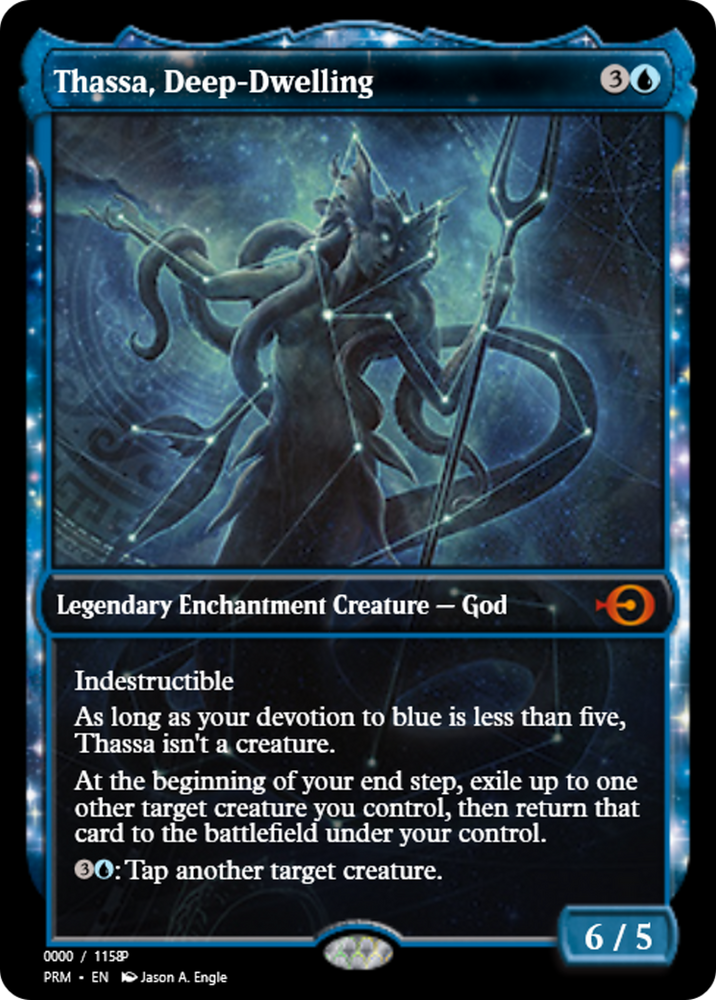 Thassa, Deep-Dwelling (PRM-79853) - Magic Online Promos: (enchantment) Foil