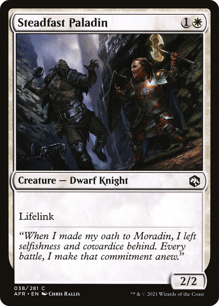 Steadfast Paladin (AFR-038) - Adventures in the Forgotten Realms Foil