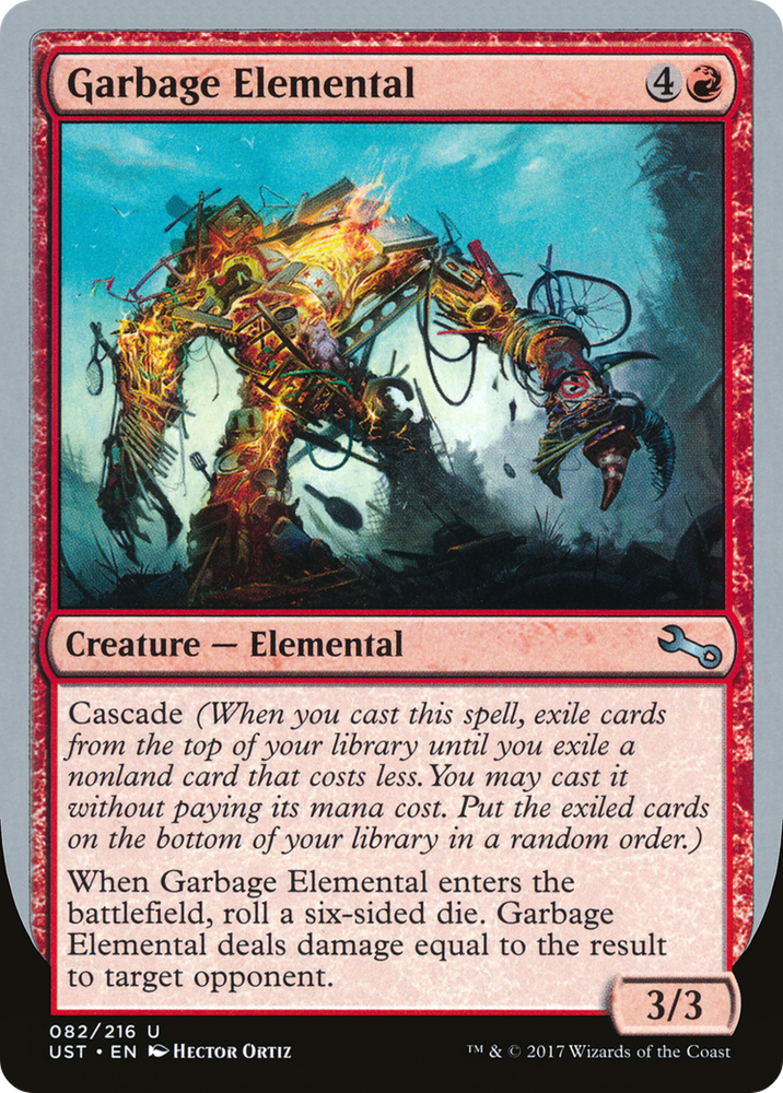 Garbage Elemental (D) (UST-82D) - Unstable Foil