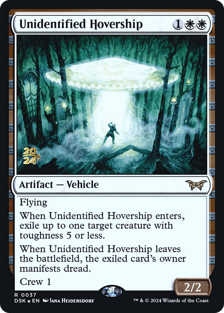 Unidentified Hovership (PRE-037) - Duskmourn: House of Horror Promos Foil