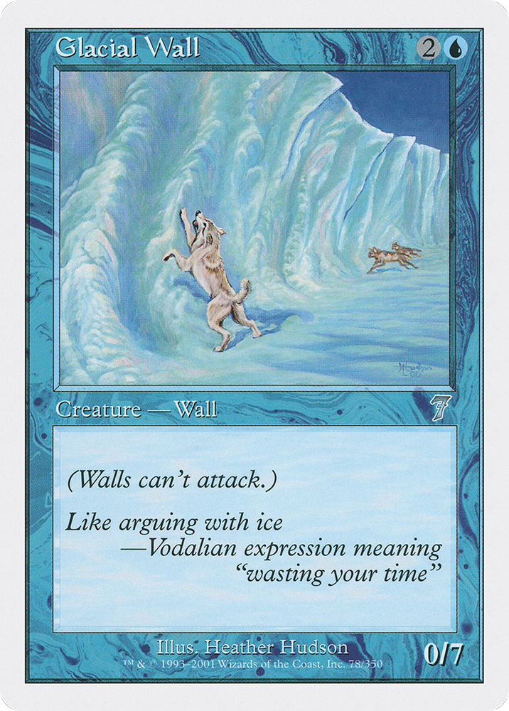 Glacial Wall (7ED-078) - Seventh Edition