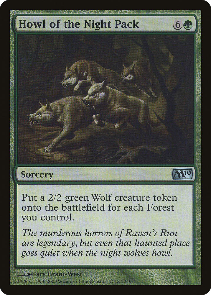 Howl of the Night Pack (M10-187) - Magic 2010 Foil
