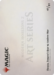 Thrasta, Tempest's Roar // Thrasta, Tempest's Roar (AMH2-041) - Modern Horizons 2 Art Series (Borderless)