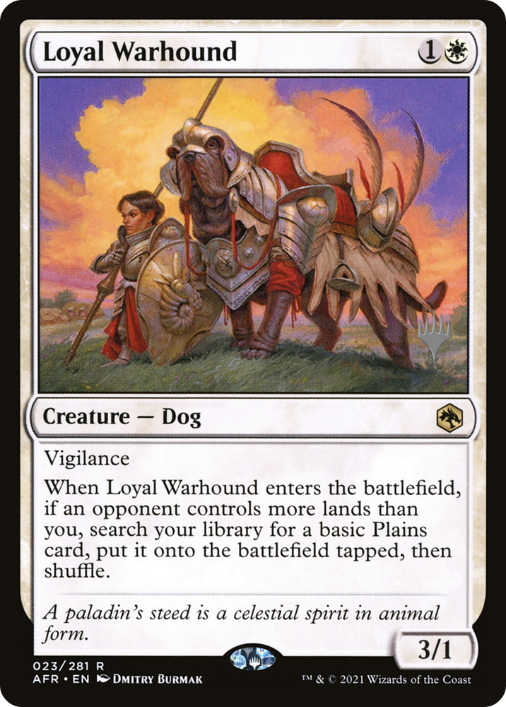 Loyal Warhound (PPAFR-023) - Adventures in the Forgotten Realms Promos Foil