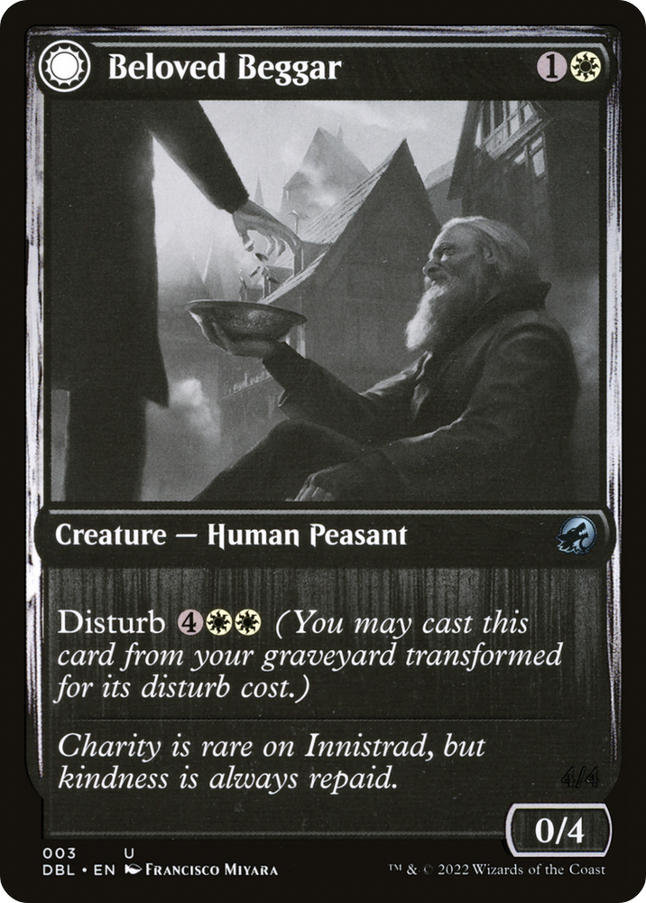 Beloved Beggar (DBL-003) - Innistrad: Double Feature: (Double Faced Transform)