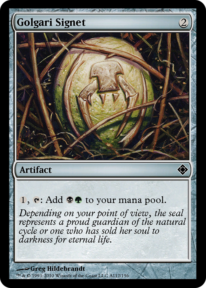 Golgari Signet (TD0-A112) - Magic Online Theme Decks