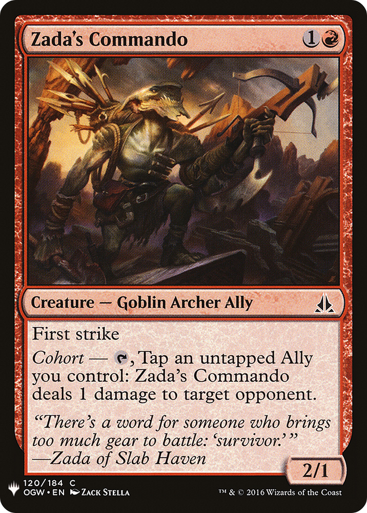 Zada's Commando (LIST-OGW-120) - The List