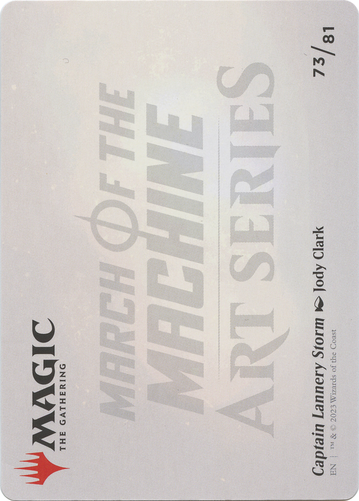Captain Lannery Storm // Captain Lannery Storm (AMOM-073) - March of the Machine Art Series (Borderless) Foil