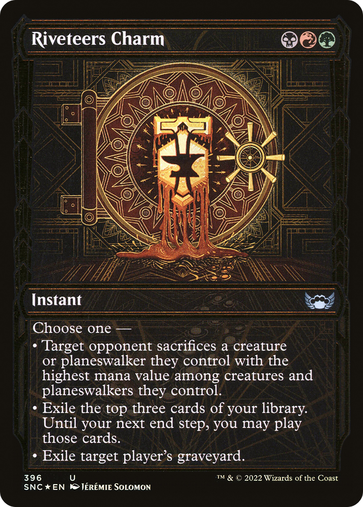 Riveteers Charm (Gilded Foil) (SNC-396) - Streets of New Capenna: (Showcase) Foil