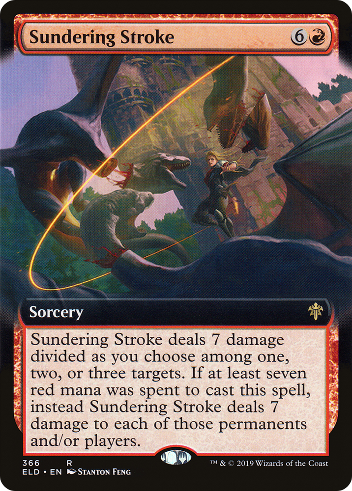 Sundering Stroke (Extended Art) (ELD-366) - Throne of Eldraine: (Extended Art)
