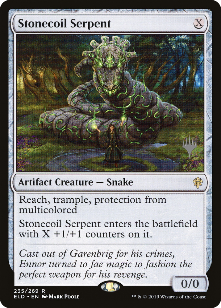 Stonecoil Serpent (PPELD-235P) - Throne of Eldraine Promos Foil