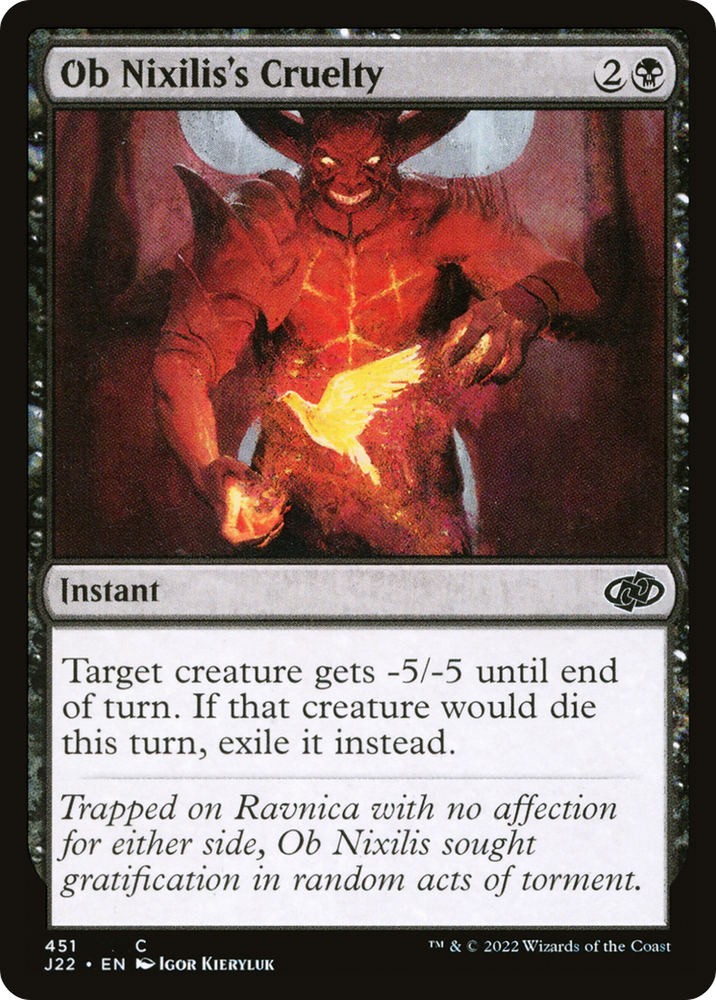 Ob Nixilis's Cruelty (J22-451) - Jumpstart 2022