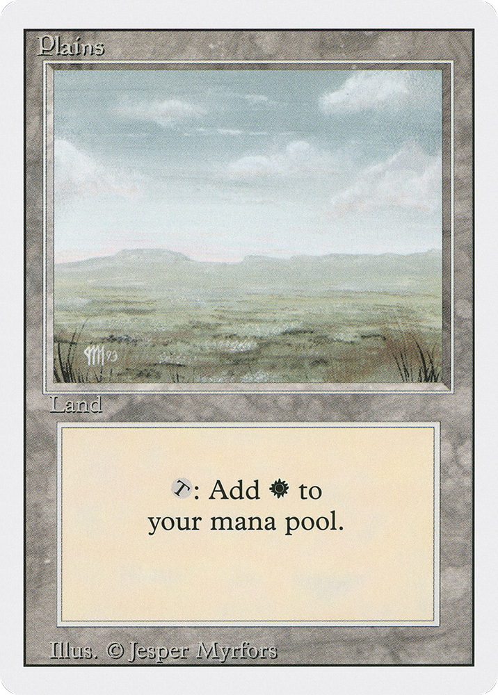 Plains (C) (3ED-295) - Revised Edition