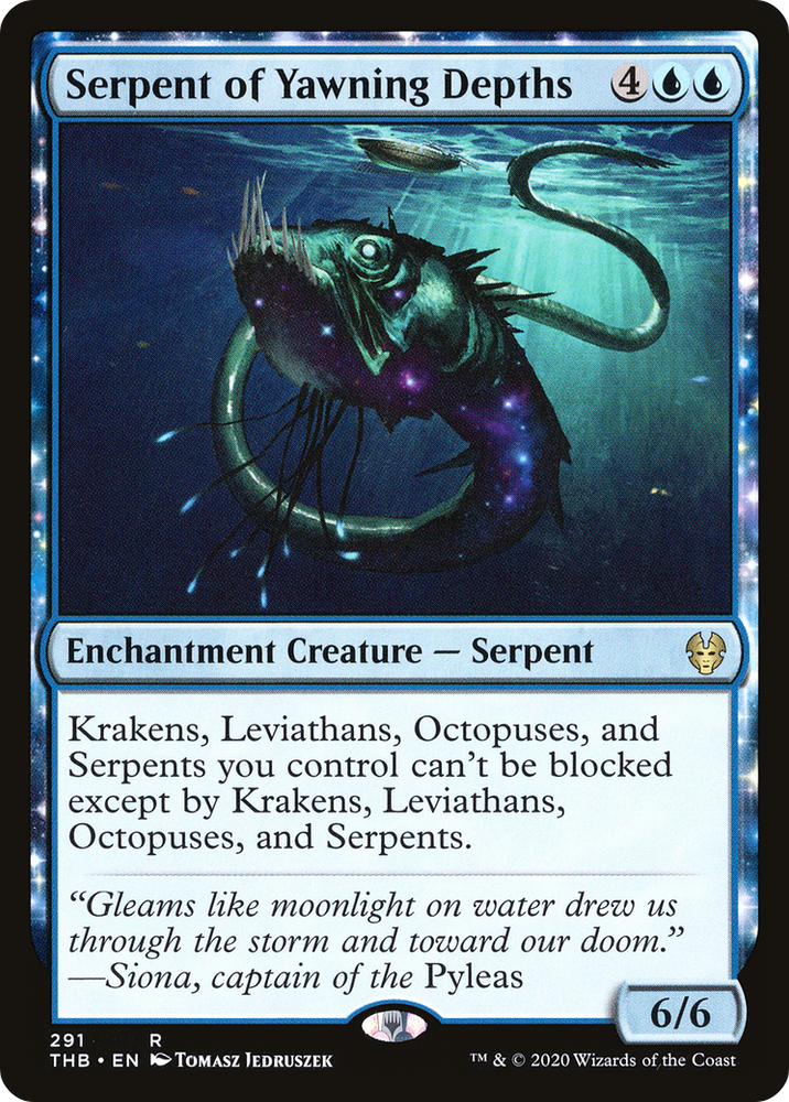 Serpent of Yawning Depths (THB-291) - Theros Beyond Death: (enchantment)