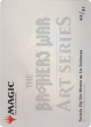 Tocasia, Dig Site Mentor // Tocasia, Dig Site Mentor (ABRO-040) - The Brothers' War Art Series (Borderless) Foil