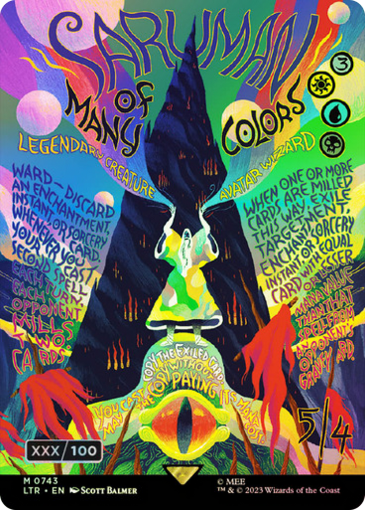 Saruman of Many Colors (LTR-743Z) - The Lord of the Rings: Tales of Middle-earth (Borderless) Foil