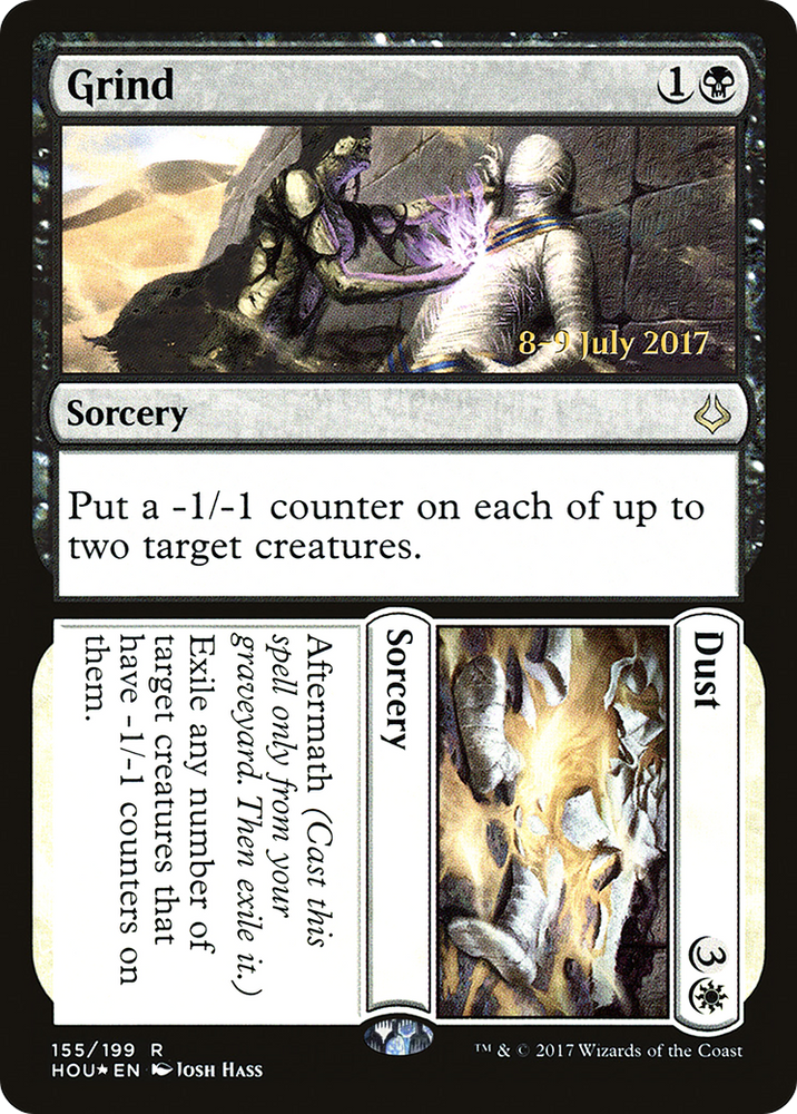 Grind // Dust (PRE-155) - Hour of Devastation Promos Foil
