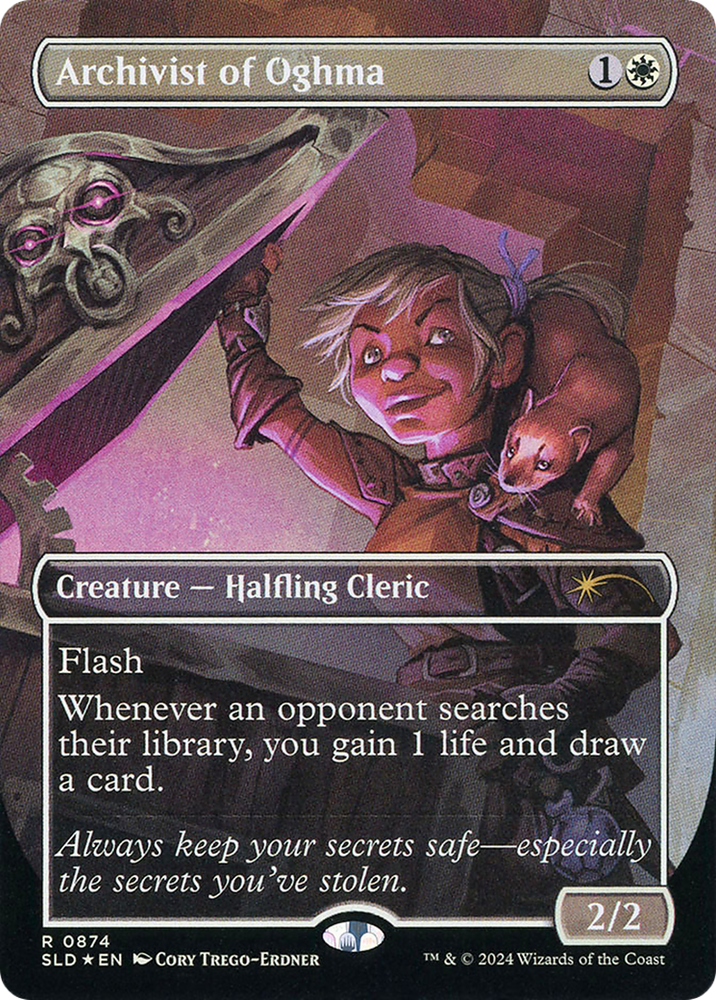 Archivist of Oghma (SLD-874) - Secret Lair Drop (Borderless) Foil