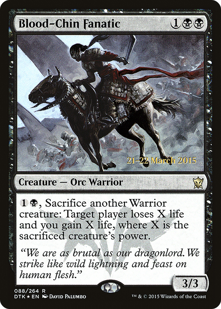 Blood-Chin Fanatic (PRE-088) - Dragons of Tarkir Promos Foil